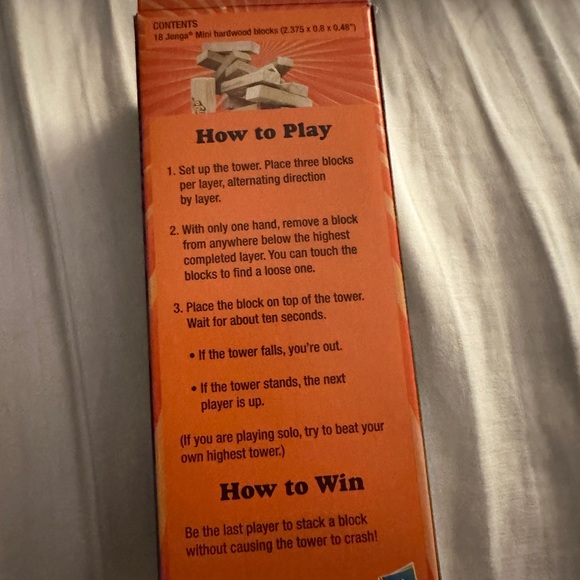 Jenga portable game ages 6+ NWOT - Picture 5 of 12